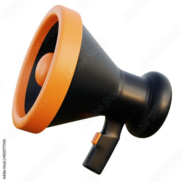 Obraz 3D Speaker Notification Digital sale online Marketing talking and communication