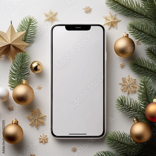 Obraz Christmas Smartphone Mockup