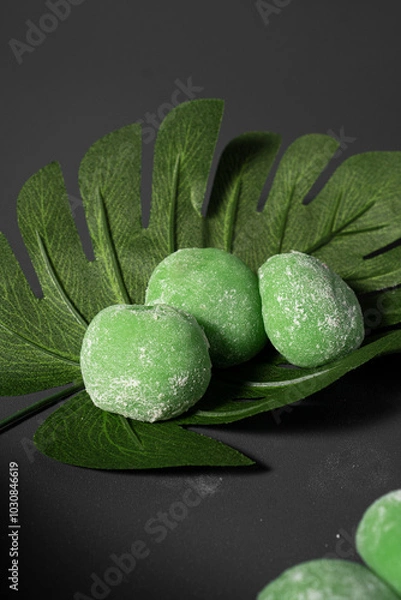 Obraz Chewy mochi cake, has a sweet and savory taste