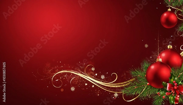 Obraz Red Christmas Background