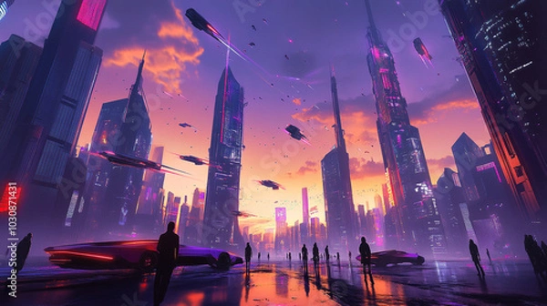 Obraz Future City