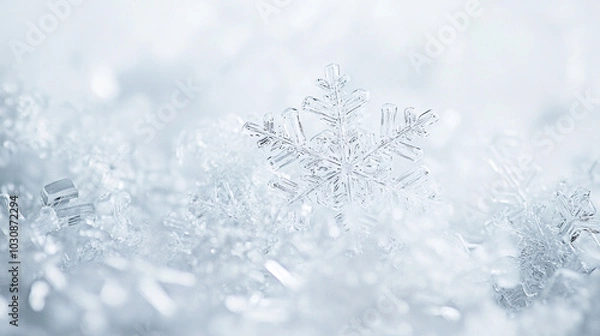 Obraz Close up Snow Flake