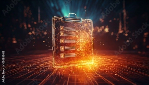 Fototapeta Digital Checklist