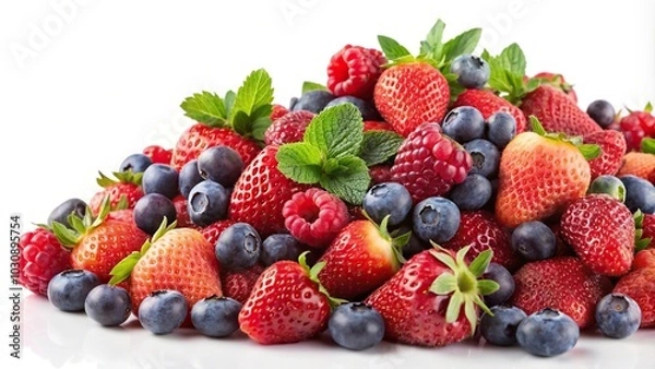 Fototapeta Fresh mixed berries