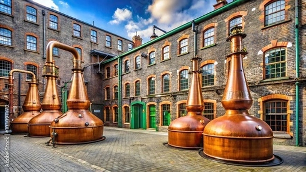 Obraz Distillery tour at Jameson Irish Whiskey Distillery in Dublin