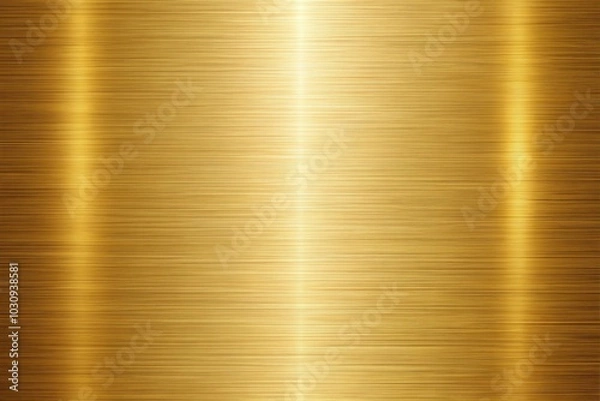 Obraz Reflected minimalist background in solid gold color with smooth metallic finish