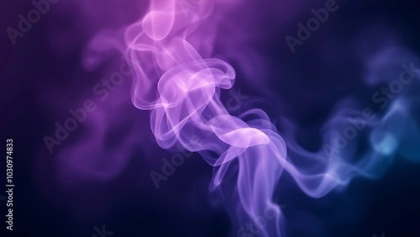 Fototapeta a dynamic and colorful swirl of smoke against a dark background, creating an abstract and visually captivating effect