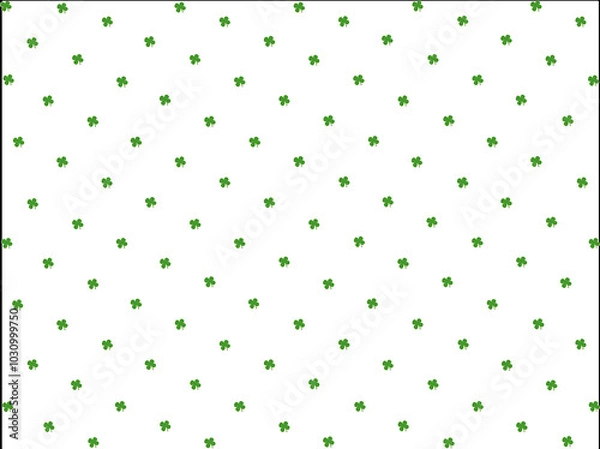 Obraz Green Clover Seamless Pattern with Light and Dark Green Diamond Background

