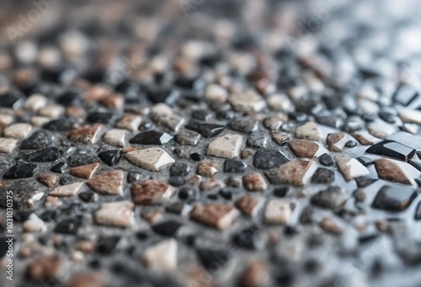 Fototapeta Closeup shot of a surface made from granite