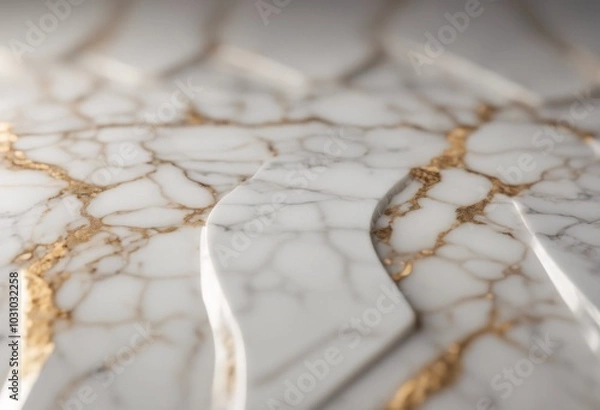 Fototapeta Closeup shot of a surface made from marble