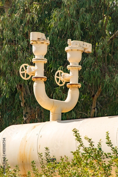 Fototapeta pipe and taps