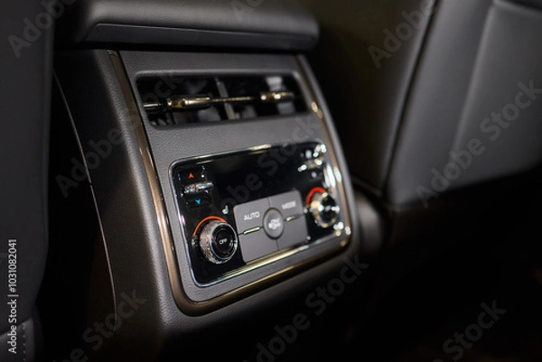 Fototapeta A close up of a car s rear air conditioning system