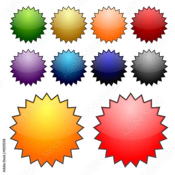 Fototapeta web stars - vector