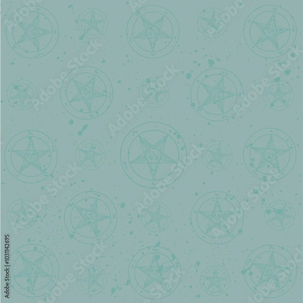 Obraz Sigil of Baphomet, pattern, background