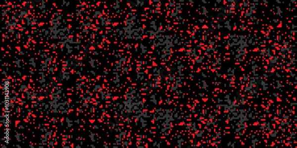 Obraz Trendy red camouflage pattern for army. Proxy camouflage military pattern, luminescent texture for fashion design