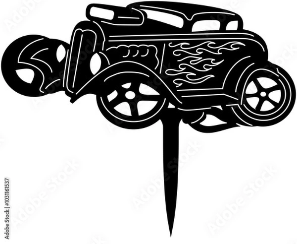 Fototapeta cars garden stack