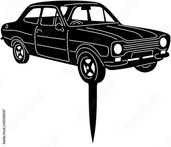 Obraz cars garden stack