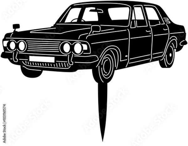 Obraz cars garden stack