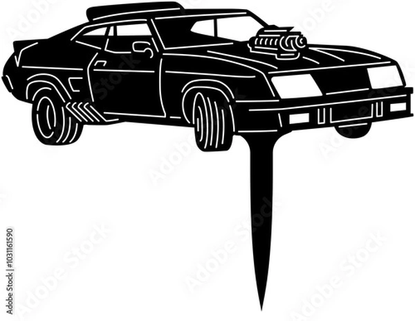 Obraz cars garden stack