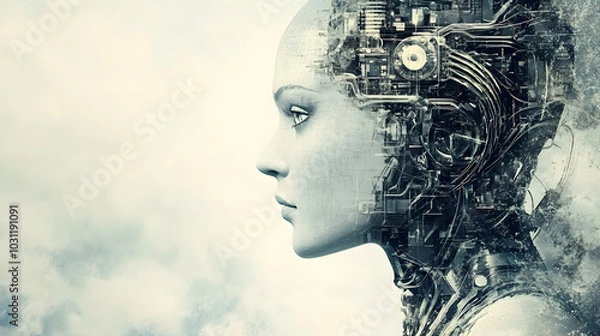 Obraz AI theme PPT background