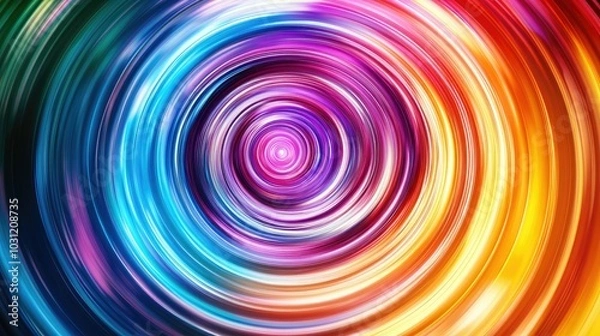Fototapeta Vibrant Swirl of Colorful Motion and Light