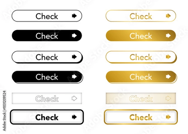 Obraz シンプルな矢印付きリンクボタン