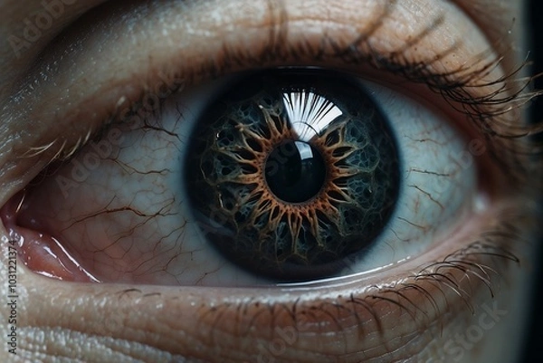 Fototapeta human eye close up