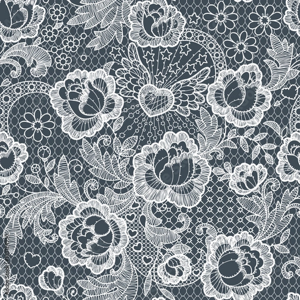 Obraz Roses Seamless Pattern