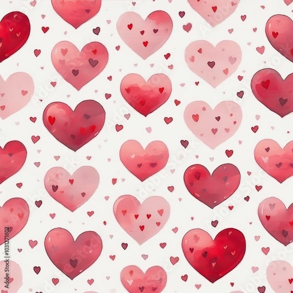 Obraz 다양한 하트 패턴 이미지 일러스트 (Various heart pattern image illustration)