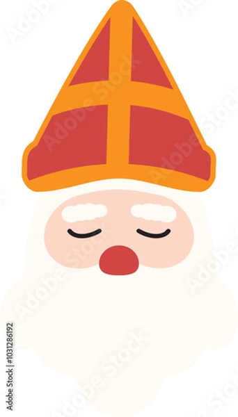 Obraz Sinterklaas Head Illustration