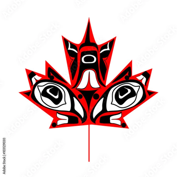 Fototapeta Canadian native maple leaf