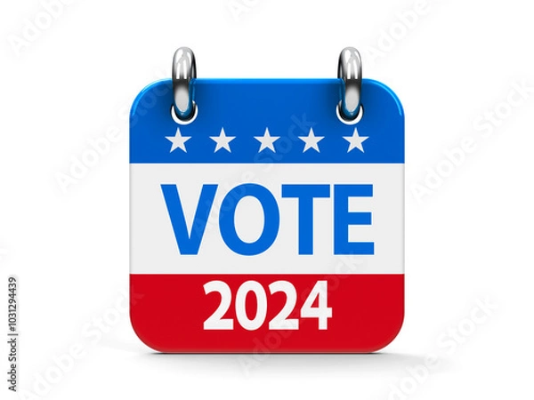 Obraz Vote election 2024 icon calendar