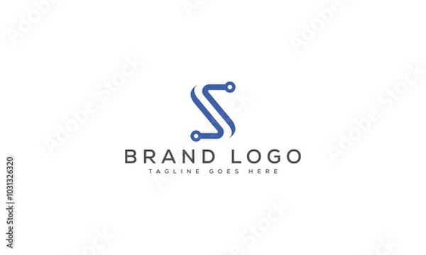Obraz S logo design vector template design for brand.