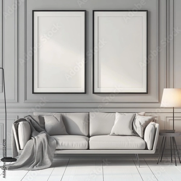 Fototapeta Minimalist Living Room.