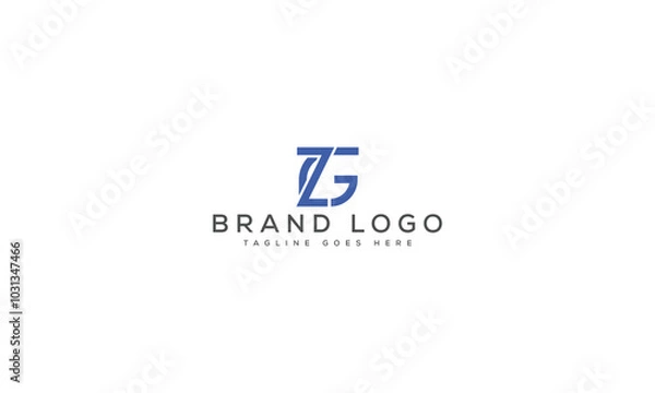 Fototapeta ZG logo design vector template design for brand.
