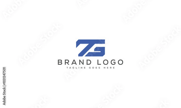 Fototapeta ZG logo design vector template design for brand.
