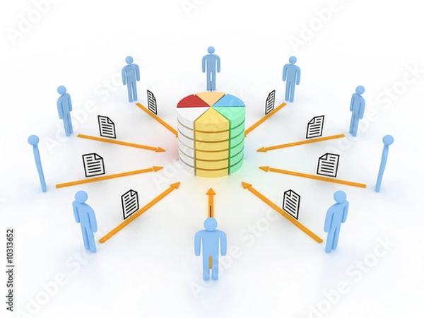 Fototapeta database concept