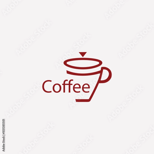 Obraz Coffee Creative Logo Design Concept 