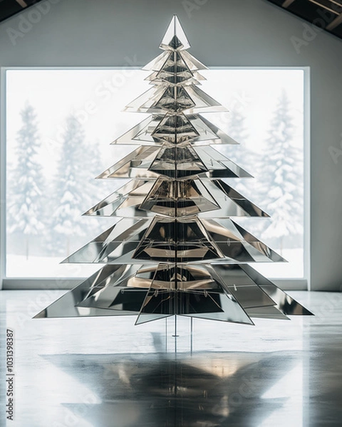 Obraz abstract christmas tree