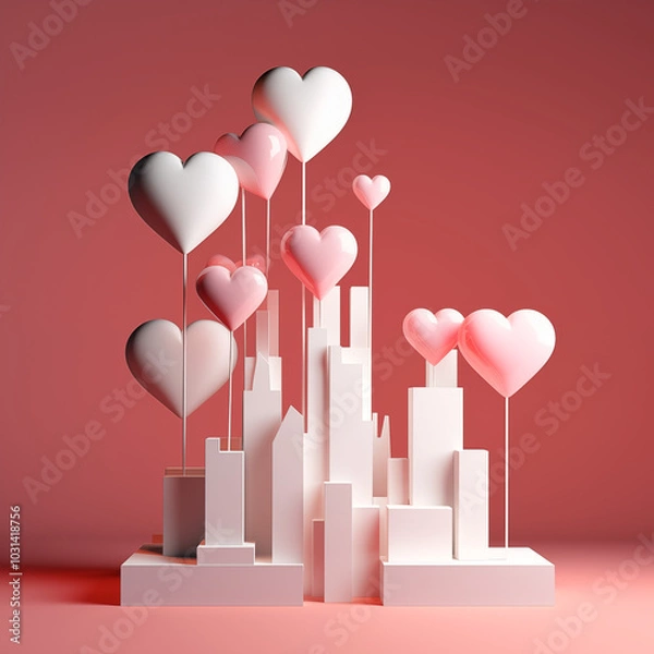 Obraz Valentine's day card