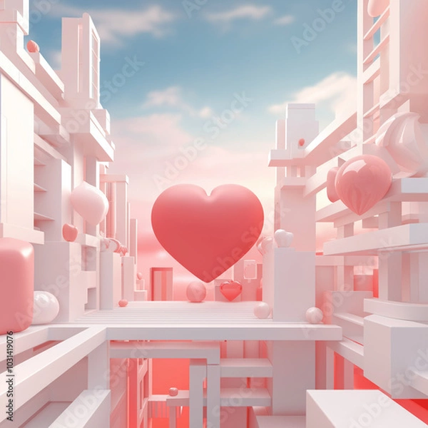 Obraz Valentine's day card