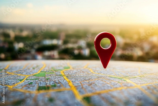 Obraz Improve local SEO with targeted mapping strategies for location optimization and audience. Concept Local SEO, Mapping Strategies, Location Optimization, Audience Targeting, Search Engine Visibility