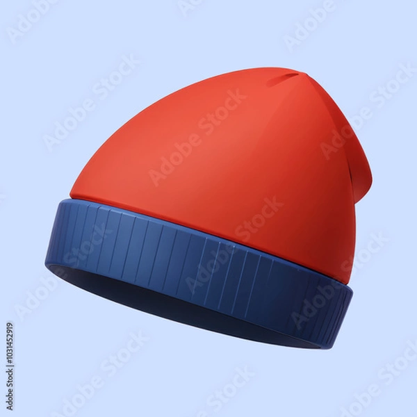 Fototapeta beanie cap icon cartoon illustration