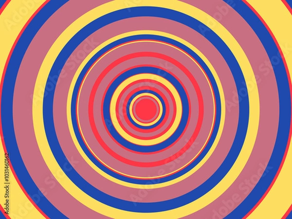 Fototapeta Colorful circle abstract background. Template for wallpaper, banner, presentation, website, etc.