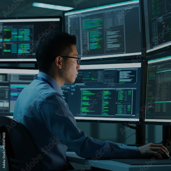 Fototapeta システム監視に没頭するITエンジニア