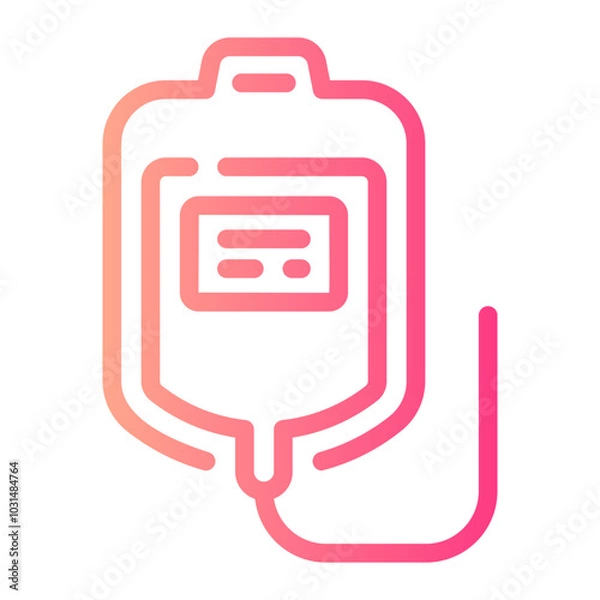 Obraz blood bag Line Gradient Icon
