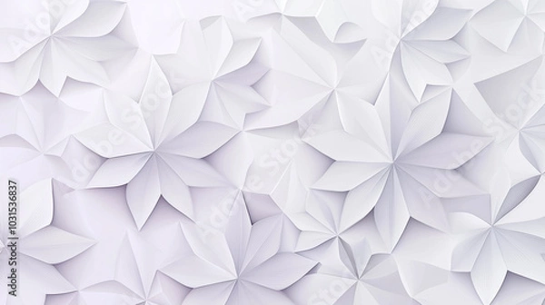 Fototapeta 幾何学模様の白い背景素材