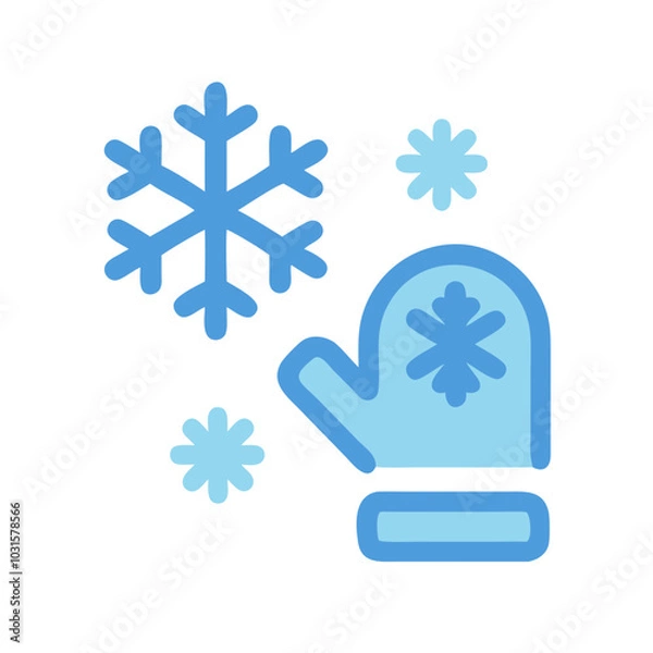 Fototapeta Winter Icon Set