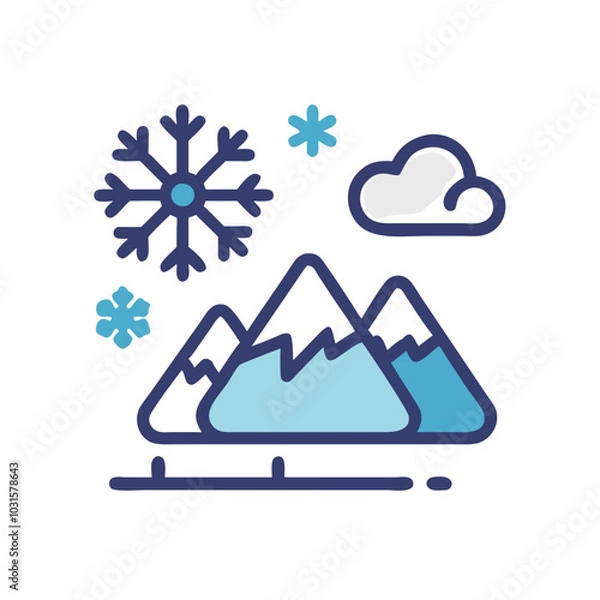 Obraz Winter Icon Set