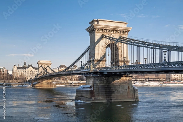 Obraz Chain Bridge in Budapest